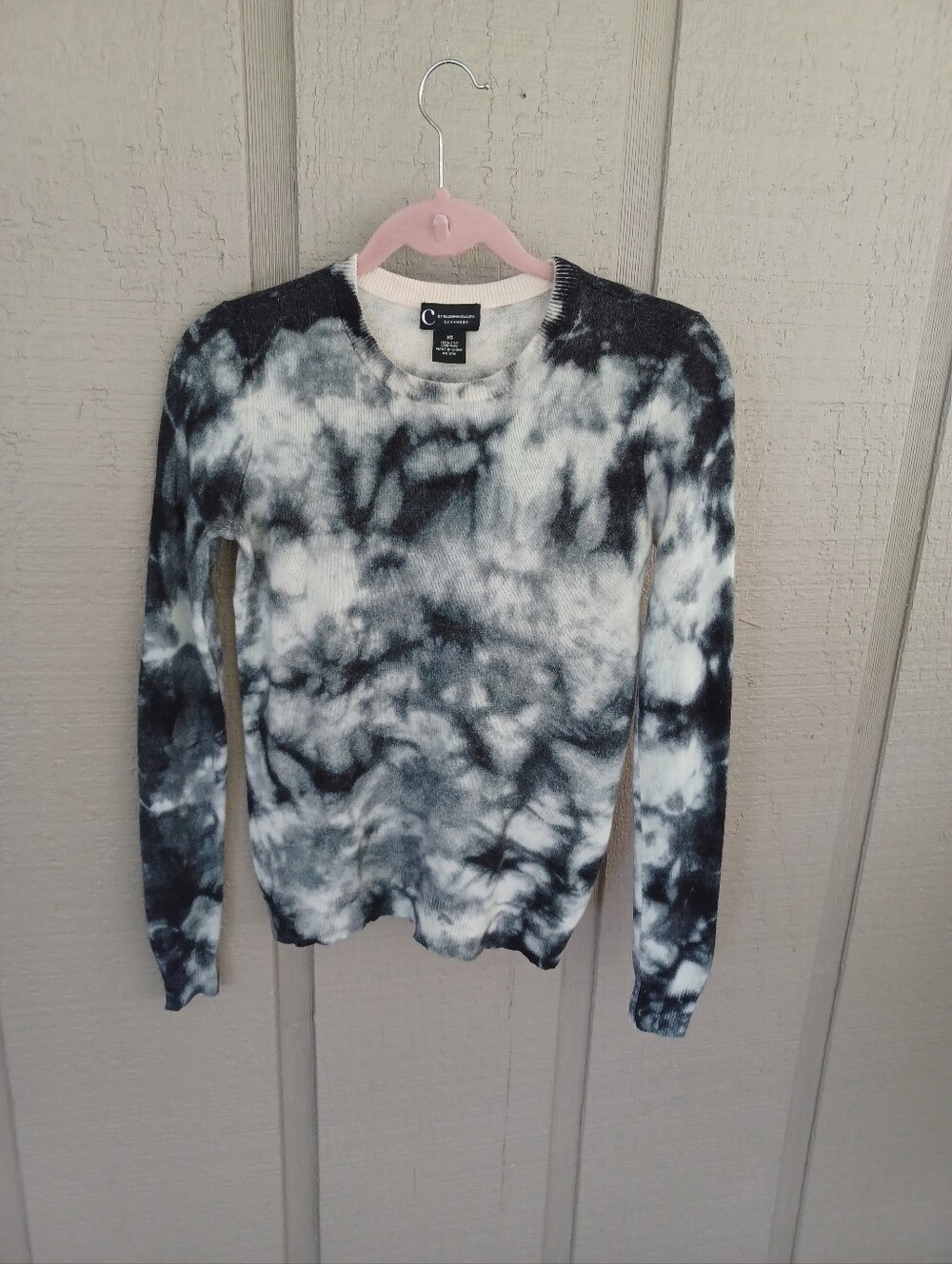 C By Bloomingdale's Cashmere Tie Dye Sweater Size XS Women Long Sleeve Pullover